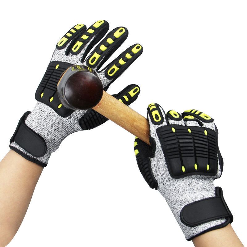 Heavy-Duty Safety Work Gloves – Cut & Impact Resistant