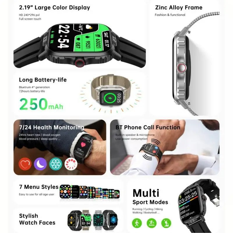 C29Pro New Bluetooth Call Smart Watch
