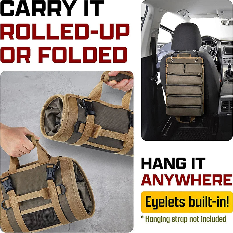 Heavy-Duty Roll-Up Tool Bag – Portable & Durable